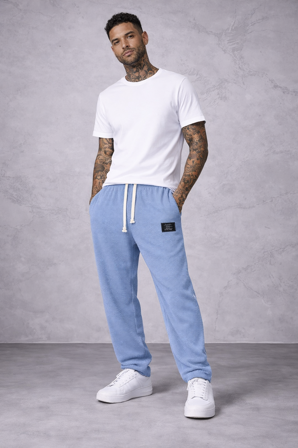 Pantalón Casual Texturizado con Ajuste Cómodo – Estilo Urbano