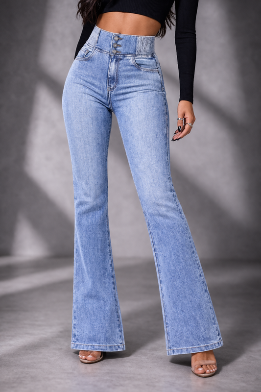 Pantalon ajustado de Cintura alta