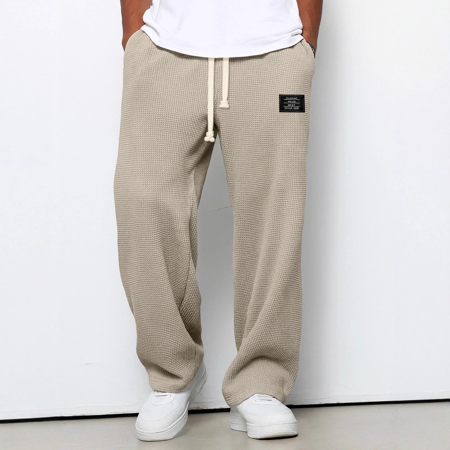 Pantalón Casual Texturizado con Ajuste Cómodo – Estilo Urbano